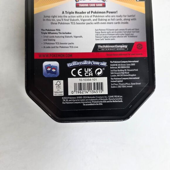 Pokemon Triple Whammy Tins Darkrai Slaking Tyranitar - Set of 3 - Factory Sealed - Picture 10 of 10